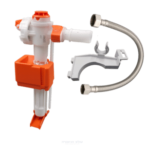 סט מצוף לניאגרה סמויה כולל תפס וצינור גמיש